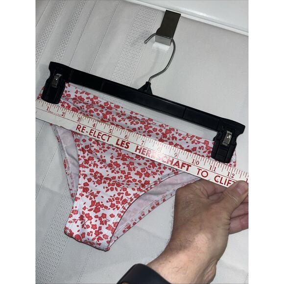 Girls' 2 Piece Ditsy Floral Print Knot Front Ruched Triangle Bikini Teen 8-9Y - Picture 7 of 11